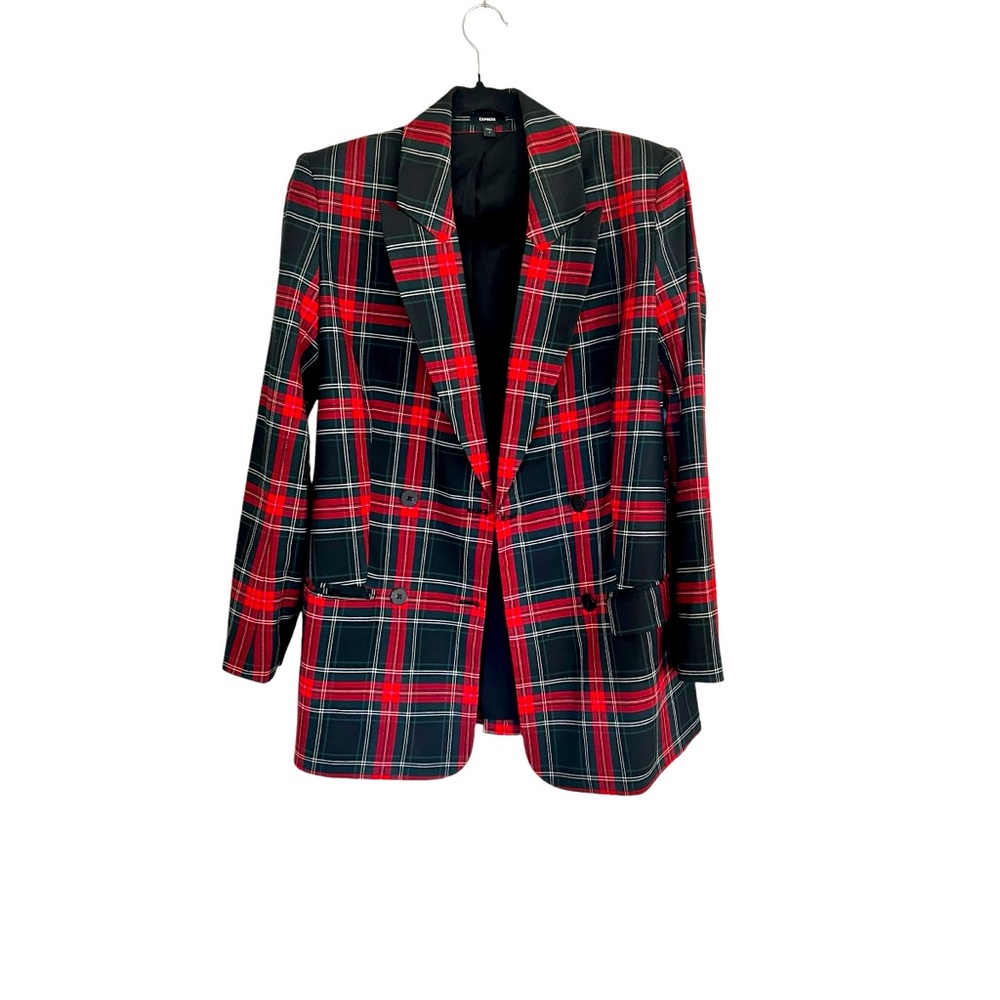 Express Plaid Blazer, Tartan Plaid, Size Small
